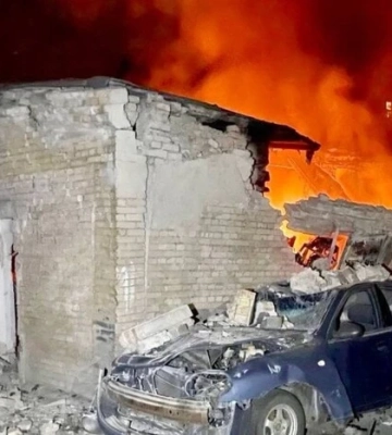 З&#039;явились перші кадри наслідків ворожої атаки по Запоріжжю