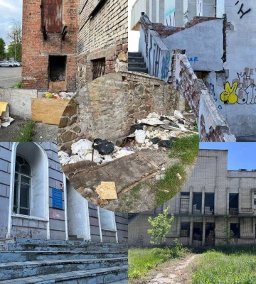 Замість тисячі слів: Денисенко показав фотографії будівель ДНУ, які роками перебувають у занедбаному стані