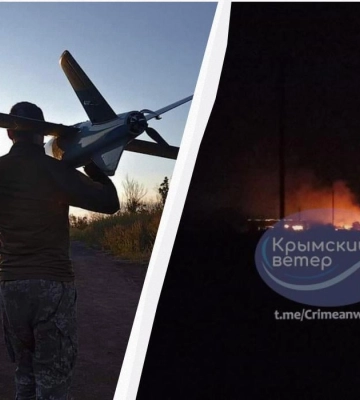 Безпілотники масовано вдарили по Криму: ціллю стали аеродроми