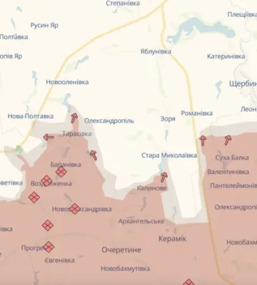 Ворог окупував Тарасівку та просунувся біля Сухої Балки на Донеччині – DeepState