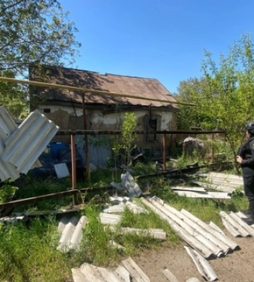 Россияне атаковали Константиновку: ранен человек, повреждены дома, линии газопровода и электросети. ФОТОРЕПОРТАЖ
