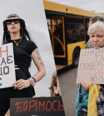 "Мечтаю услышать голос сына": в Киеве прошла акция в поддержку украинских пленных