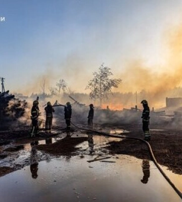 Лісова пожежа поблизу Ізюма охопила 85 гектарів, детонують вибухонебезпечні предмети, залишені ворогом, - ДСНС. ФОТОрепортаж