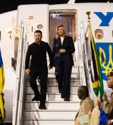 Зеленський та перша леді прибули до ПАР