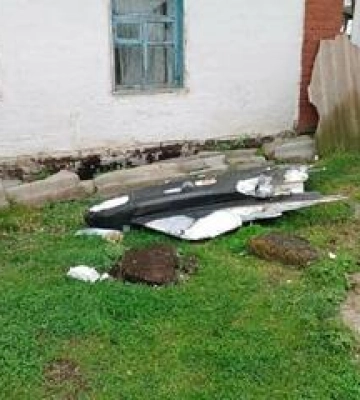 На Полтавщині внаслідок падіння БпЛА пошкоджено будинок та лінію електропередач