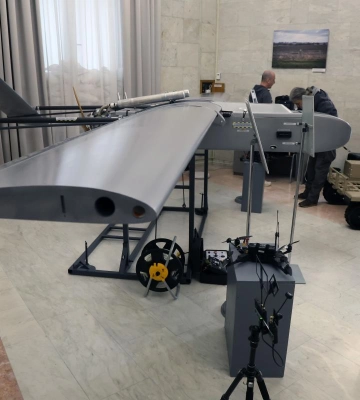 На виставці в Києві показали український дрон із дальністю польоту до 1600 кілометрів
