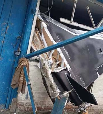 Унаслідок падіння уламків ворожого БпЛА у Полтавському районі пошкоджено житловий будинок
