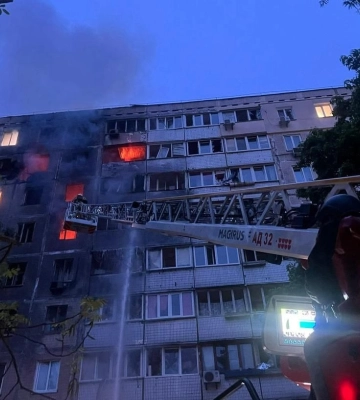 Внаслідок масованої дронової атаки на Київ загинули двоє людей, восьмеро — поранені