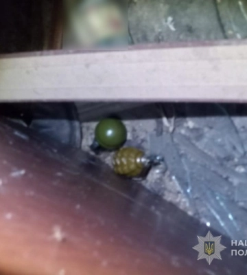 На Рівненщині поліцейські виявили у домашнього насильника бойові гранати