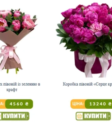 Ціни шокують: скільки коштують букети з півоній у Луцьку
