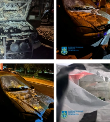 У Дніпрі повідомлено про підозру чоловіку, який підпалив автівки військовослужбовців ЗСУ