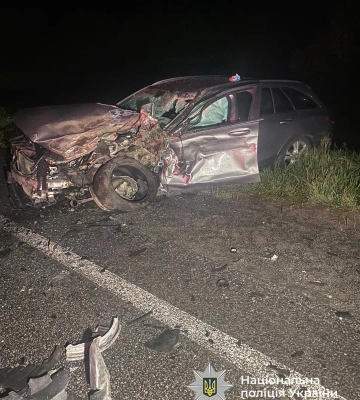 На Черкащині внаслідок ДТП на трасі постраждали 12-річна дівчинка та 3-річний хлопчик. ФОТО