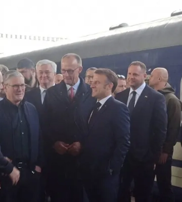 До Києва прибули Макрон, Стармер, Мерц і Туск