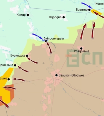 Карта бойових дій за період 3-10 травня: замість перемир'я - початок великого наступу росіян Карта бойових дій за період 3-10 травня: замість перемир'я - початок великого наступу росіян