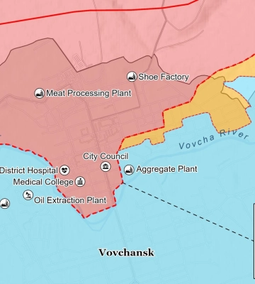 ISW: російські війська просунулися біля Агрегатного заводу у Вовчанську