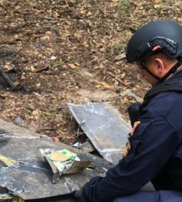 На Київщині виявили залишки російського БПЛА «Герань-2»