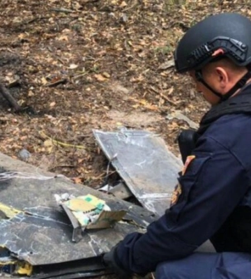 На Київщині виявили залишки російського БПЛА «Герань-2»