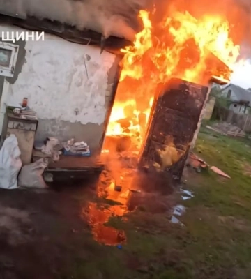 У Сарнах внаслідок пожежі загинув чоловік (ВІДЕО)