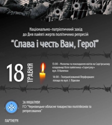 У Чернівцях вшанують пам’ять борців за незалежність України