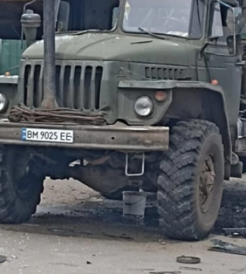 У Сумах дрон влучив у лісогосподарську машину