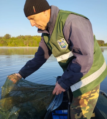 На водоймах Рівненщини знову познаходили браконьєрські сітки та раколовку