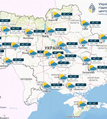 Погода на 14 мая в Украине: день с дождями и грозой