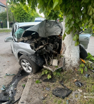 У Ківерцях, що на Волині, легковик врізався у перешкоду: водій не вижив. ФОТО