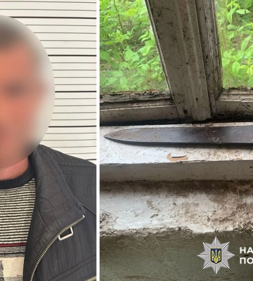 У селі на Хмельниччині затримали чоловіка, який вдарив ножем знайомого