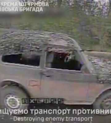 Воїни 5 ОШБр уразили російську піхоту на квадроциклі, укріплення, техніку та засоби зв’язку окупантів. ВIДЕО