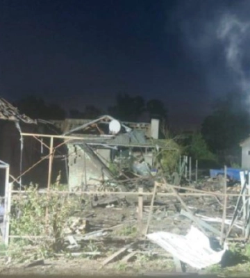 На Полтавщині унаслідок дронової атаки загорівся будинок