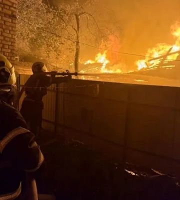 Через дронову атаку на Київ у місті спалахнула пожежа - КМВА