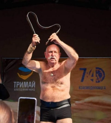 В Одесі виступив легендарний 80-річний спортсмен