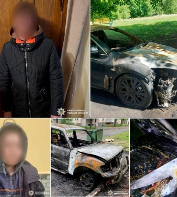 Жінка та її неповнолітня донька підпалювали автівки військових у Харкові