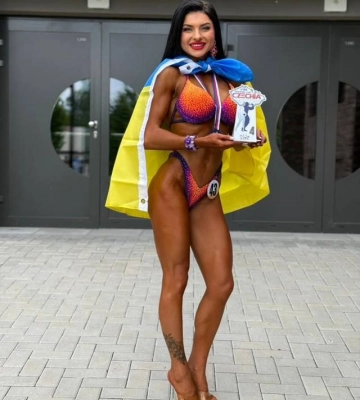 Чемпіонка України з бодібілдингу та фітнесу з Рівненщини у Празі показала неймовірний результат