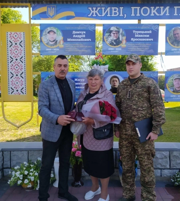 Героя з Волині Андрія Демчука посмертно нагородили орденом &quot;За мужність&quot; ІІІ ступеня