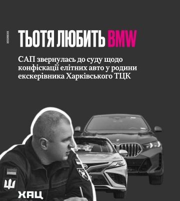 У родини екскерівника Харківського обласного ТЦК знайшли необґрунтовані активи на 4,8 млн грн: САП вимагає конфіскації