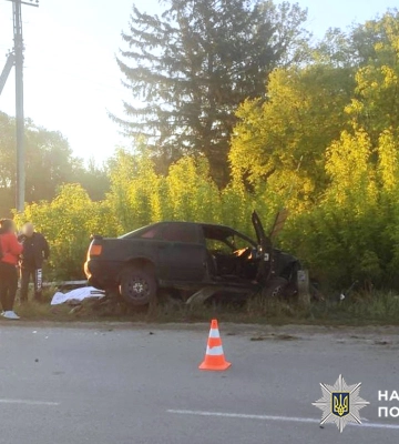 На Хмельниччині легковик врізався у відбійник, є загиблий та поранений, - поліція