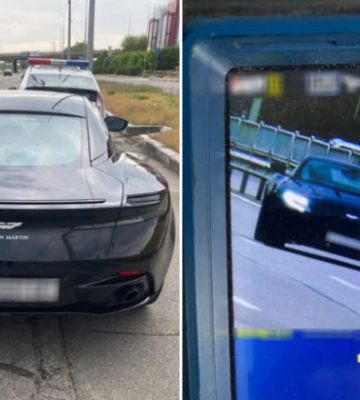 В Киеве наказали водителя Aston Martin, который «пролетел» по городу со скоростью 133 км в час