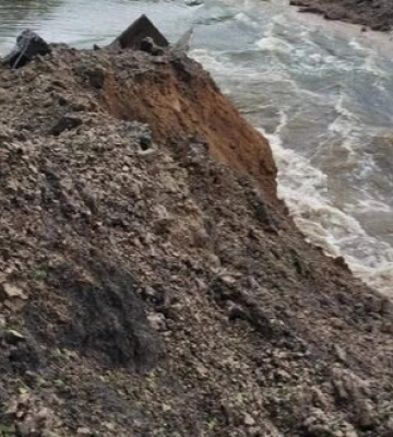 Гідротехнічні споруди пошкоджено на Сумщині вналсдок обстрілу РФ: підтоплення немає. ФОТО