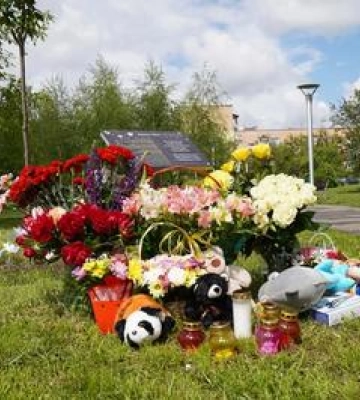 У Полтаві з'явилась Алея Памяті про трьох дітей, яких вбила російська ракета