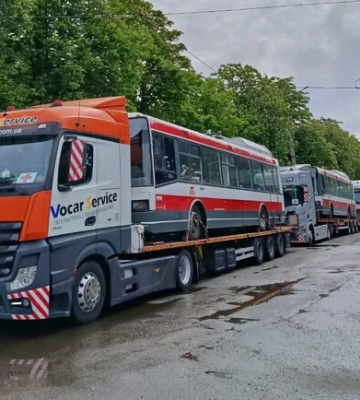 В Харьков прибыли еще 14 чешских троллейбусов