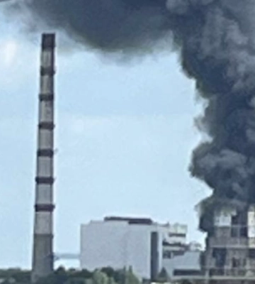 В Белой Церкви горит ТЭЦ: погибли два человека (фото, видео)