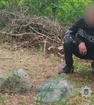 Лебединські поліцейські затримали рибалку-браконьєра