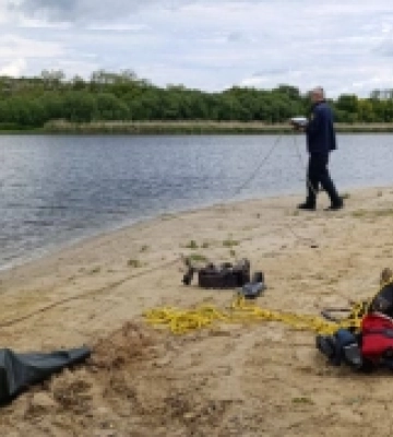 У Первомайську пляж «Райдуга» готовий до купального сезону: водолази обстежили дно