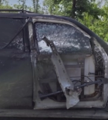 Автівку снайперів «Помсти» вразив ворожий дрон: врятувала броня