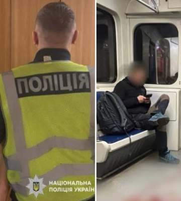 В Киеве сообщили о подозрении мужчине, который разбил стекло в вагоне метрополитена