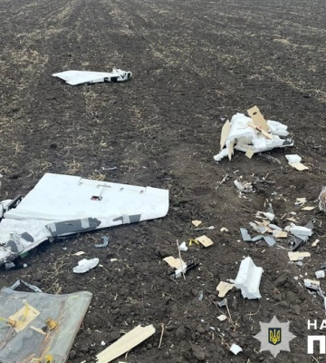 У Києві уламки збитого безпілотника впали на території школи
