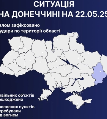 Поліція Донеччини звітує про вісім поранених внаслідок ворожих обстрілів за добу