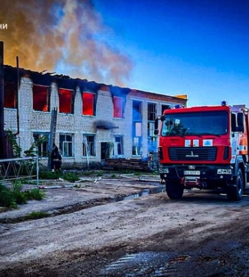 В Печенегах под Харьковом массовые пожары после обстрела