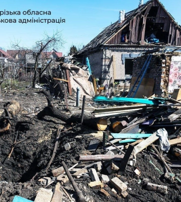 Упродовж доби армія РФ завдала 467 ударів по 12 населених пунктах Запорізької області